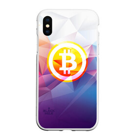 Чехол для iPhone XS Max матовый с принтом Биткоин - Bitcoin Geometria в Кировске, Силикон | Область печати: задняя сторона чехла, без боковых панелей | Тематика изображения на принте: bitcoin | coin | crypto | geometria | polygon | биткоин | геометрия | коин | криптовалюта | полигон