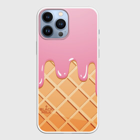 Чехол для iPhone 13 Pro Max с принтом Black Milk Мороженое Стаканчик в Кировске,  |  | ice cream | мороженое | рожок | стаканчик | эскимо