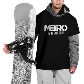 Накидка на куртку 3D с принтом METRO: Exodus в Кировске, 100% полиэстер |  | horror | metro | metro 2033 | redux | игра | метро | хоррор