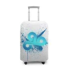 Чехол для чемодана 3D с принтом cs:go - Cloud9 (White collection) в Кировске, 86% полиэфир, 14% спандекс | двустороннее нанесение принта, прорези для ручек и колес | 0x000000123 | cloud9 | cs go | white | кс го