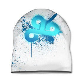 Шапка 3D с принтом cs:go - Cloud9 (White collection) в Кировске, 100% полиэстер | универсальный размер, печать по всей поверхности изделия | 0x000000123 | cloud9 | cs go | white | кс го