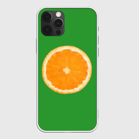 Чехол для iPhone 12 Pro Max с принтом Низкополигональный апельсин в Кировске, Силикон |  | lowpoly | polygonal | апельсин | зеленый | оранджевый | полигон | полигональный | полигоны | яркий