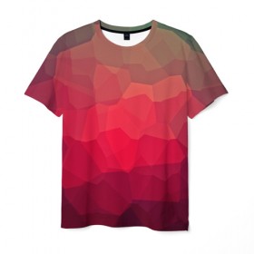 Мужская футболка 3D с принтом edge abstract в Кировске, 100% полиэфир | прямой крой, круглый вырез горловины, длина до линии бедер | abstraction | абстракция | геометрия | грани | линии | полигоны | текстура | треугольники