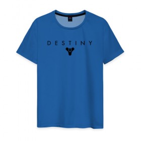 Мужская футболка хлопок с принтом Destiny в Кировске, 100% хлопок | прямой крой, круглый вырез горловины, длина до линии бедер, слегка спущенное плечо. | destiny | destiny 2 | дестени | космос