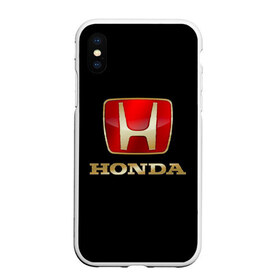 Чехол для iPhone XS Max матовый с принтом Honda в Кировске, Силикон | Область печати: задняя сторона чехла, без боковых панелей | авот | марка | машина | хонда