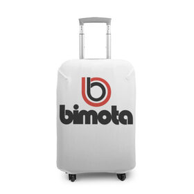 Чехол для чемодана 3D с принтом Bimota в Кировске, 86% полиэфир, 14% спандекс | двустороннее нанесение принта, прорези для ручек и колес | авто | бимота | марка | мотоцикл