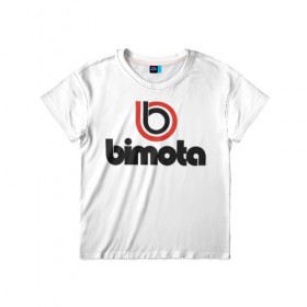 Детская футболка 3D с принтом Bimota в Кировске, 100% гипоаллергенный полиэфир | прямой крой, круглый вырез горловины, длина до линии бедер, чуть спущенное плечо, ткань немного тянется | Тематика изображения на принте: авто | бимота | марка | мотоцикл