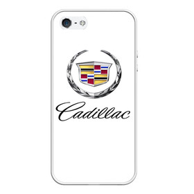 Чехол для iPhone 5/5S матовый с принтом Cadillac в Кировске, Силикон | Область печати: задняя сторона чехла, без боковых панелей | авто | кадиллак | марка | машина