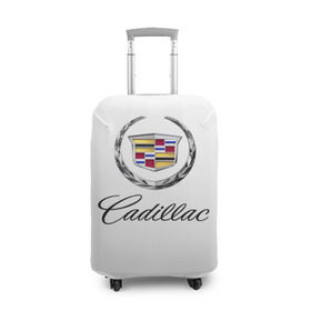 Чехол для чемодана 3D с принтом Cadillac в Кировске, 86% полиэфир, 14% спандекс | двустороннее нанесение принта, прорези для ручек и колес | авто | кадиллак | марка | машина