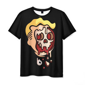 Мужская футболка 3D с принтом Vault boy - kamikaze в Кировске, 100% полиэфир | прямой крой, круглый вырез горловины, длина до линии бедер | fallout | игры