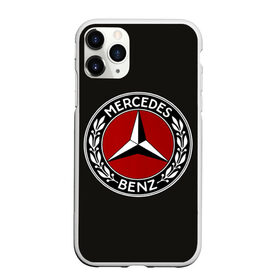 Чехол для iPhone 11 Pro матовый с принтом Mercedes-Benz в Кировске, Силикон |  | car | germany | logo | make | mercedes benz | автомобиль | германия | логотип | марка | мерседес бенц