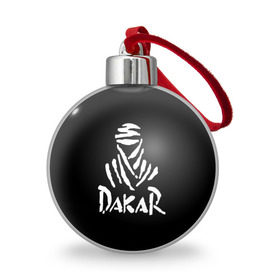 Ёлочный шар с принтом Dakar в Кировске, Пластик | Диаметр: 77 мм | dakar | desert | logo | race | rally | sign | гонки | дакар | знак | логотип | пустыня | ралли