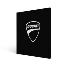 Холст квадратный с принтом Ducati в Кировске, 100% ПВХ |  | авто | дукати | марка | машина