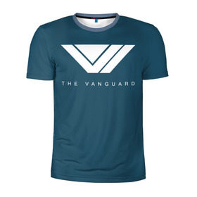 Мужская футболка 3D спортивная с принтом Vanguard в Кировске, 100% полиэстер с улучшенными характеристиками | приталенный силуэт, круглая горловина, широкие плечи, сужается к линии бедра | 