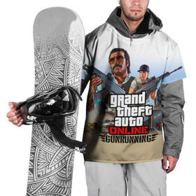Накидка на куртку 3D с принтом GTA Online: GUNRUNNING в Кировске, 100% полиэстер |  | auto | grand | gta | gta5 | rockstar | theft | гта | рокстар