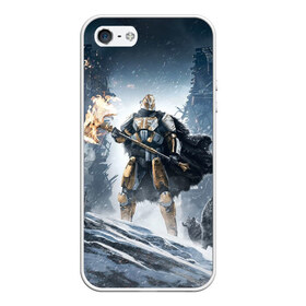 Чехол для iPhone 5/5S матовый с принтом Rise of Iron в Кировске, Силикон | Область печати: задняя сторона чехла, без боковых панелей | destiny | destiny 2 | дестени | космос