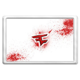 Магнит 45*70 с принтом cs:go - FaZe clan (White collection) в Кировске, Пластик | Размер: 78*52 мм; Размер печати: 70*45 | Тематика изображения на принте: cs go | faze | white | кс го | фейз