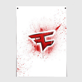 Постер с принтом cs:go - FaZe clan (White collection) в Кировске, 100% бумага
 | бумага, плотность 150 мг. Матовая, но за счет высокого коэффициента гладкости имеет небольшой блеск и дает на свету блики, но в отличии от глянцевой бумаги не покрыта лаком | cs go | faze | white | кс го | фейз