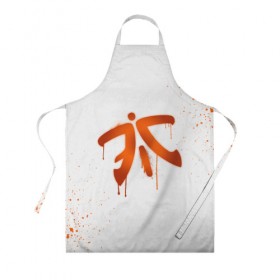 Фартук 3D с принтом cs:go - Fnatic (White collection) в Кировске, 100% полиэстер | общий размер — 65 х 85 см, ширина нагрудника — 26 см, горловина — 53 см, длина завязок — 54 см, общий обхват в поясе — 173 см. Принт на завязках и на горловине наносится с двух сторон, на основной части фартука — только с внешней стороны | cs go | fnatic | кс го | фнатик