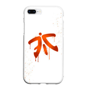 Чехол для iPhone 7Plus/8 Plus матовый с принтом csgo - Fnatic (White collection) в Кировске, Силикон | Область печати: задняя сторона чехла, без боковых панелей | cs go | fnatic | кс го | фнатик