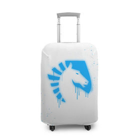 Чехол для чемодана 3D с принтом cs:go - Liquid team (White collection) в Кировске, 86% полиэфир, 14% спандекс | двустороннее нанесение принта, прорези для ручек и колес | 0x000000123 | cs go | liquid | white | кс го | ликвид