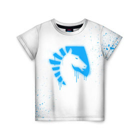 Детская футболка 3D с принтом cs:go - Liquid team (White collection) в Кировске, 100% гипоаллергенный полиэфир | прямой крой, круглый вырез горловины, длина до линии бедер, чуть спущенное плечо, ткань немного тянется | 0x000000123 | cs go | liquid | white | кс го | ликвид