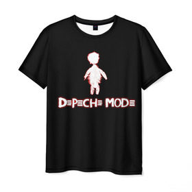 Мужская футболка 3D с принтом DM: Playing the angel в Кировске, 100% полиэфир | прямой крой, круглый вырез горловины, длина до линии бедер | depeche mode