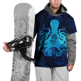 Накидка на куртку 3D с принтом крутой осьминог в Кировске, 100% полиэстер |  | Тематика изображения на принте: вода | море | океан | осьминог | подводный мир | рыбы