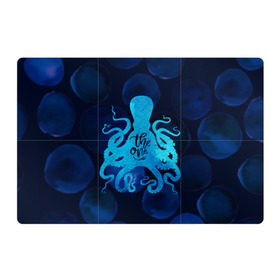 Магнитный плакат 3Х2 с принтом крутой осьминог в Кировске, Полимерный материал с магнитным слоем | 6 деталей размером 9*9 см | вода | море | океан | осьминог | подводный мир | рыбы