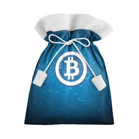 Подарочный 3D мешок с принтом Bitcoin Blue - Биткоин в Кировске, 100% полиэстер | Размер: 29*39 см | bitcoin | ethereum | litecoin | биткоин | интернет | крипта | криптовалюта | лайткоин | майнинг | технологии | эфир