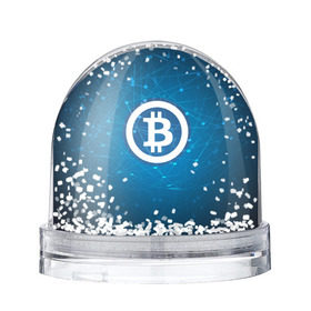Водяной шар с принтом Bitcoin Blue - Биткоин в Кировске, Пластик | Изображение внутри шара печатается на глянцевой фотобумаге с двух сторон | bitcoin | ethereum | litecoin | биткоин | интернет | крипта | криптовалюта | лайткоин | майнинг | технологии | эфир
