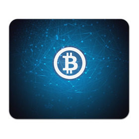 Коврик прямоугольный с принтом Bitcoin Blue - Биткоин в Кировске, натуральный каучук | размер 230 х 185 мм; запечатка лицевой стороны | bitcoin | ethereum | litecoin | биткоин | интернет | крипта | криптовалюта | лайткоин | майнинг | технологии | эфир