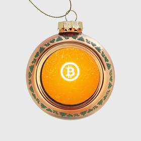 Стеклянный ёлочный шар с принтом Bitcoin - Биткоин в Кировске, Стекло | Диаметр: 80 мм | Тематика изображения на принте: bitcoin | ethereum | litecoin | биткоин | интернет | крипта | криптовалюта | лайткоин | майнинг | технологии | эфир