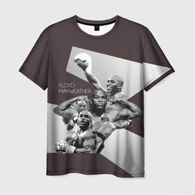 Мужская футболка 3D с принтом Мейвезер Флойд 14 в Кировске, 100% полиэфир | прямой крой, круглый вырез горловины, длина до линии бедер | floyd mayweather | floyd sinclair | ibf | wba | wbc | wbo | бокс. | мейвезер флойд | флойд синклер