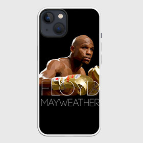 Чехол для iPhone 13 с принтом Мейвезер Флойд 1 в Кировске,  |  | floyd mayweather | floyd sinclair | ibf | wba | wbc | wbo | бокс. | мейвезер флойд | флойд синклер