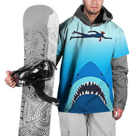 Накидка на куртку 3D с принтом Акула в Кировске, 100% полиэстер |  | 3d | акула | арт | животные | море | плавание | природа | рыбы | спорт | хищники