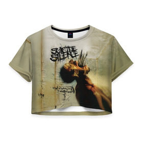 Женская футболка 3D укороченная с принтом Suicide Silence в Кировске, 100% полиэстер | круглая горловина, длина футболки до линии талии, рукава с отворотами | suicide silence | суисайд сайленс