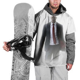 Накидка на куртку 3D с принтом Hitman в тумане в Кировске, 100% полиэстер |  | Тематика изображения на принте: 
