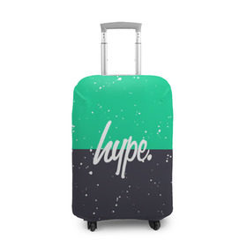 Чехол для чемодана 3D с принтом Gray Green в Кировске, 86% полиэфир, 14% спандекс | двустороннее нанесение принта, прорези для ручек и колес | 420 | black milk | buds | hype | weed | брызги | зеленый | краска | пятна | серый | стиль | текстура | узор | хайп | черное молоко | шишки