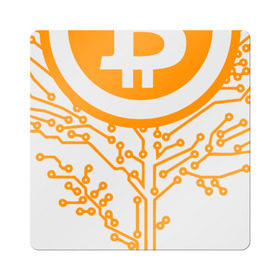 Магнит виниловый Квадрат с принтом Bitcoin Tree - Дерево Биткоин в Кировске, полимерный материал с магнитным слоем | размер 9*9 см, закругленные углы | bitcoin | blockchain | tree | биткоин | блокчейн | валюта | деньги | дерево | крипто | криптовалюта | майнинг | технологии