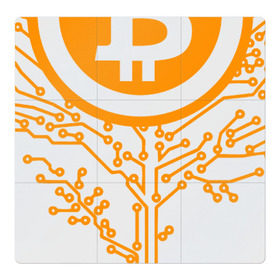 Магнитный плакат 3Х3 с принтом Bitcoin Tree - Дерево Биткоин в Кировске, Полимерный материал с магнитным слоем | 9 деталей размером 9*9 см | Тематика изображения на принте: bitcoin | blockchain | tree | биткоин | блокчейн | валюта | деньги | дерево | крипто | криптовалюта | майнинг | технологии