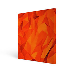 Холст квадратный с принтом Orange geometry в Кировске, 100% ПВХ |  | Тематика изображения на принте: abstraction | абстракция | геометрия | грани | линии | полигоны | сочетания | текстура | треугольники