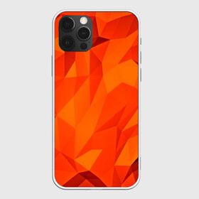 Чехол для iPhone 12 Pro Max с принтом Orange geometry в Кировске, Силикон |  | abstraction | абстракция | геометрия | грани | линии | полигоны | сочетания | текстура | треугольники