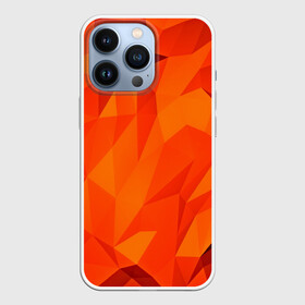 Чехол для iPhone 13 Pro с принтом Orange geometry в Кировске,  |  | abstraction | абстракция | геометрия | грани | линии | полигоны | сочетания | текстура | треугольники