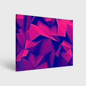 Холст прямоугольный с принтом Violet polygon в Кировске, 100% ПВХ |  | Тематика изображения на принте: 3d | abstraction | абстракция | геометрия | грани | линии | полигоны | розовый | сочетания | текстура | треугольники | фиолетовый