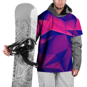 Накидка на куртку 3D с принтом Violet polygon в Кировске, 100% полиэстер |  | 3d | abstraction | абстракция | геометрия | грани | линии | полигоны | розовый | сочетания | текстура | треугольники | фиолетовый