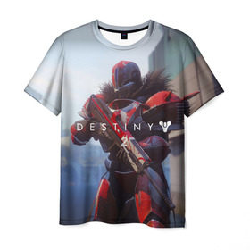 Мужская футболка 3D с принтом Destiny в Кировске, 100% полиэфир | прямой крой, круглый вырез горловины, длина до линии бедер | destiny | destiny 2 | space | дестени | космос