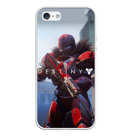 Чехол для iPhone 5/5S матовый с принтом Destiny в Кировске, Силикон | Область печати: задняя сторона чехла, без боковых панелей | destiny | destiny 2 | space | дестени | космос