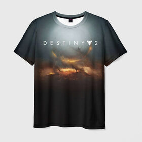 Мужская футболка 3D с принтом Destiny 2 в Кировске, 100% полиэфир | прямой крой, круглый вырез горловины, длина до линии бедер | destiny | destiny 2 | space | дестени | космос