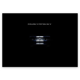 Поздравительная открытка с принтом Ford Mustang GT в Кировске, 100% бумага | плотность бумаги 280 г/м2, матовая, на обратной стороне линовка и место для марки
 | cobra | ford | gt | mustang | shelby | гт | мустанг | форд